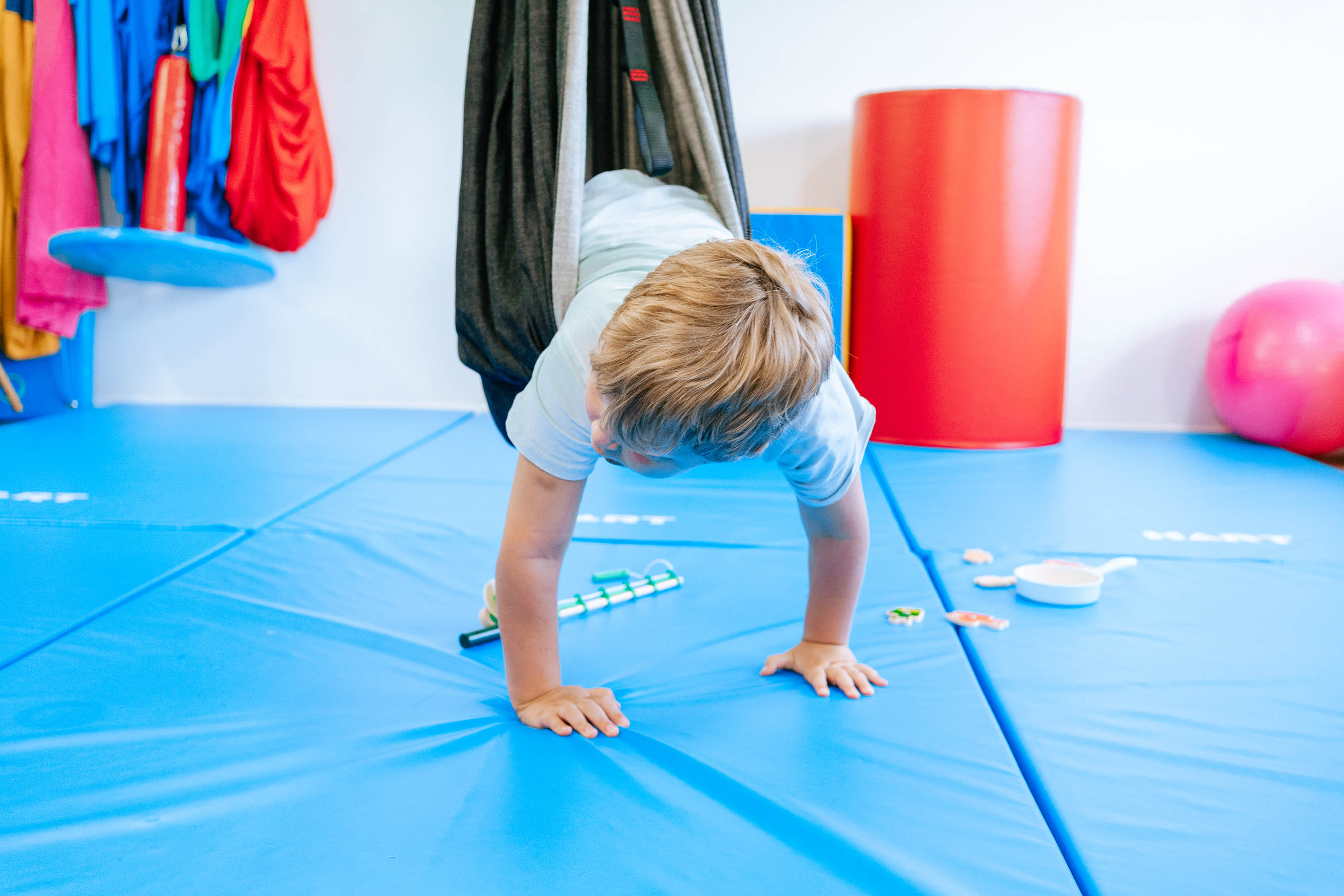 Denim Hammock Sensory Integration Play